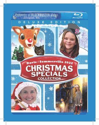 holiday post card DVD Blockbuster mock up