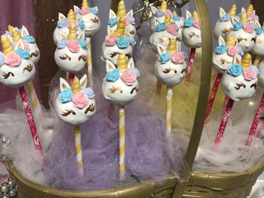 Unicorn Party Cake Pops