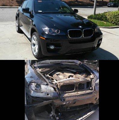 Front end repair on 2010 BMW X6