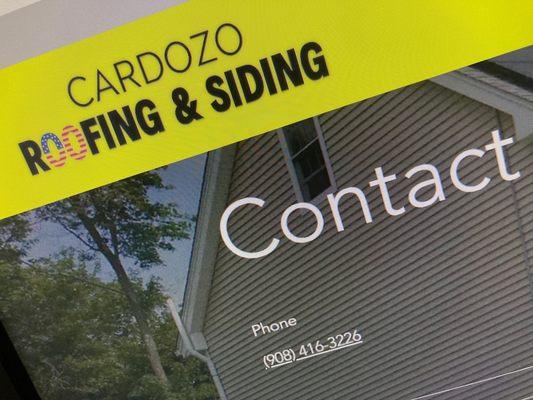 Email  sales@cardozoroofing.com Website cardozoroofing.com