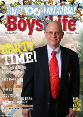 Dr. Rasmussen, an Eagle Scout, celebrating 100 Years of Boy Scouts