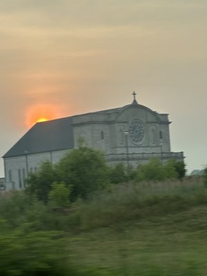 Church at sunset