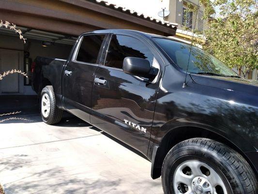 Nissan Titan  windows tinted