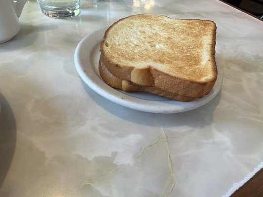 Homemade bread made into toast.