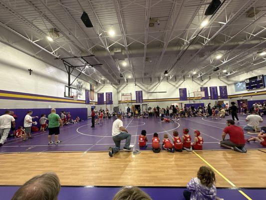 It's time for CYO wrestling!! Here to watch the grandson--we're the away team.