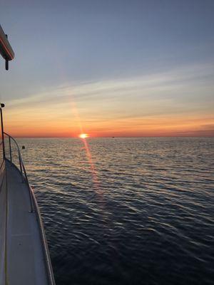 Sun up, on the 'ball', waiting for the guests of honor