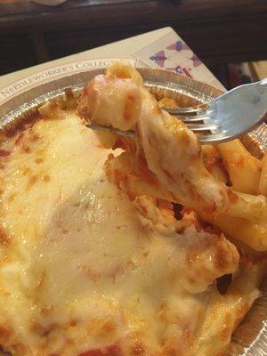 Baked ziti. Not much flavor