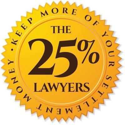 Keep more of your settlement money.
 the 25% lawyers.