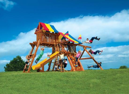 Consumer & commercial redwood playground equipment