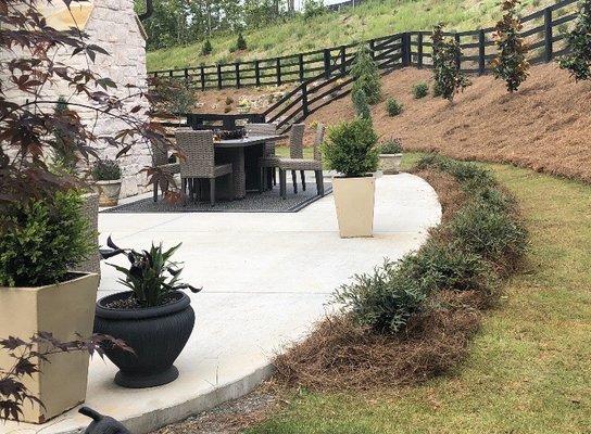 Full backyard design and planting in Cumming, GA