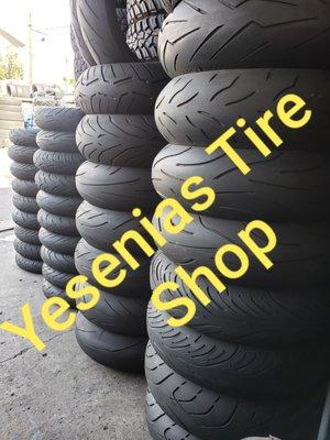 New and used motorcycle tires