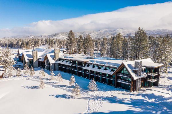 Edgewood Tahoe Resort with fresh snow fall.