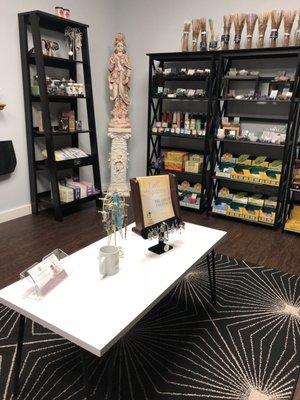 Our retail shop has many candles, incense and more!