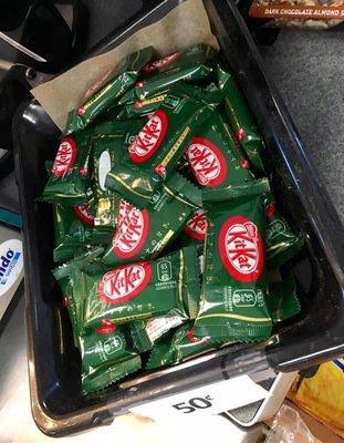 Matcha Green Tea Kit Kats at the front register