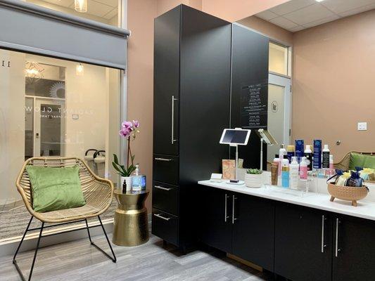 Suite 112, located inside the Beauty Collective salon suites in Chapel View, next to Staples