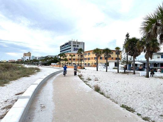 Paved trail, Treasure Island Gulf Front Park