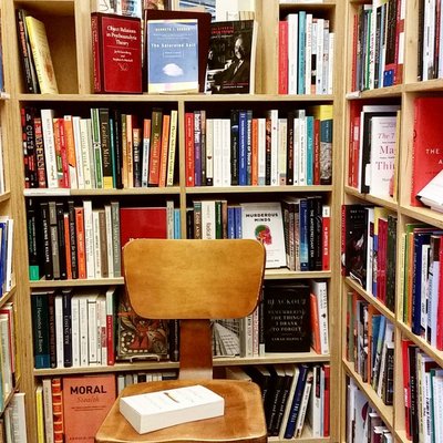 Inside the aisles of the Seminary Co-op bookstore