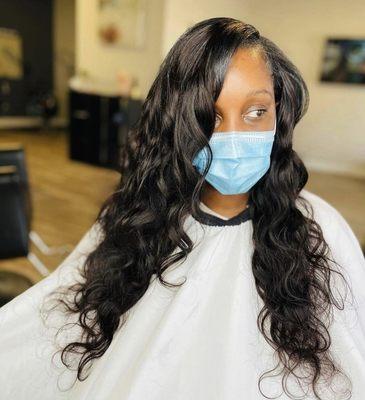 Traditional sew-in