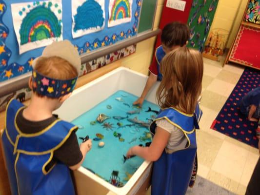 Children at the sensory table!