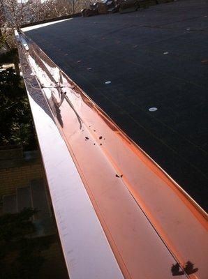 New Copper Inlaid Gutter