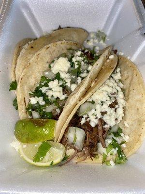 Asada taco Barbacoa taco Lengua taco