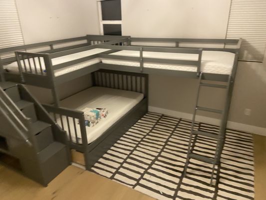 3 bed Bunk bed built