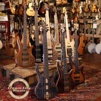 Check out our great line of bass guitars!