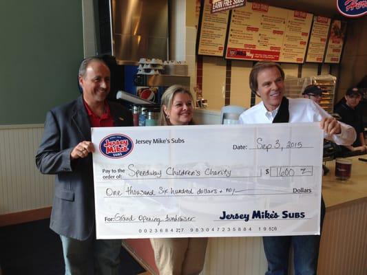 Jersey Mike's making another community donation - great food and great community partner!