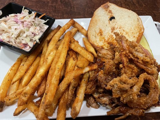 Pork BBQ & fries- delicious