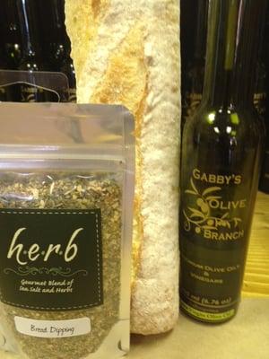 Olive Oils, Breads, Dips, olives, vinegars and more