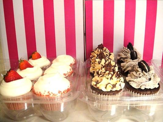 Strawberry Cheesecake, Red Velvet, PB Cup, Oreo