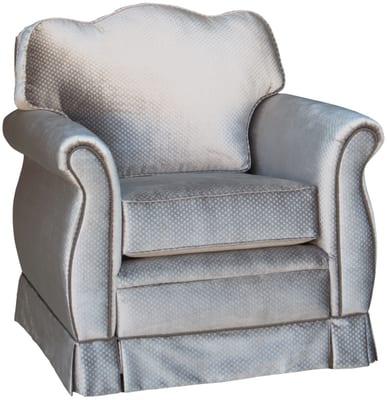 Angel Song Regal Dot Grey Empire Glider Recliner