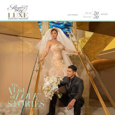 Airbrush Makeup by Kay Sol, the Airbrush Diva for Layers of Luxe, a luxury wedding magazine cover