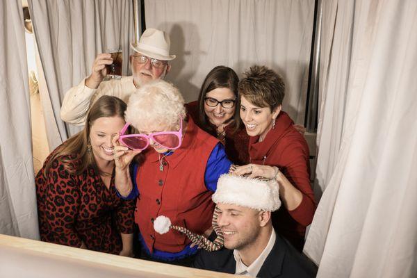 Guests enjoying the Photo Booth