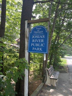 Josias River Park entrance off Bourne Lane