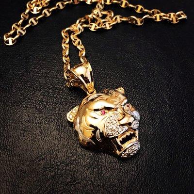 Tiger in 14k gold made special for a great customer of ours. We did make a few more in 14k gold and stashed them away if any one wants one.