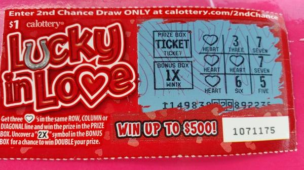 Here at 7-11 to get my free winning ticket!!! Maybe someday I will win BIG!!!  YA NEVER KNOW UNLESS YOU TRY!!!...RIGHT? : )