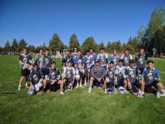 The Knights travel lacrosse team in Bend, OR