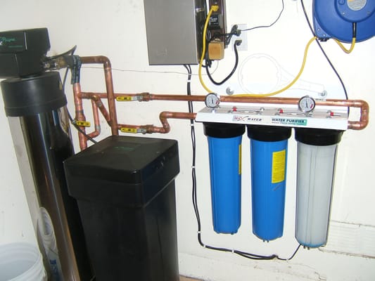 Whole house filtration installation