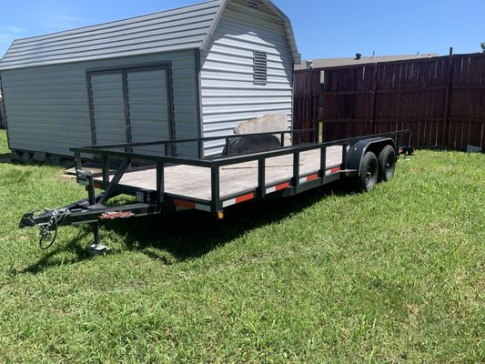 Our 20ftX83in trailer provides plenty of space for the majority of junk removal needs! Give us a call and see what is available.