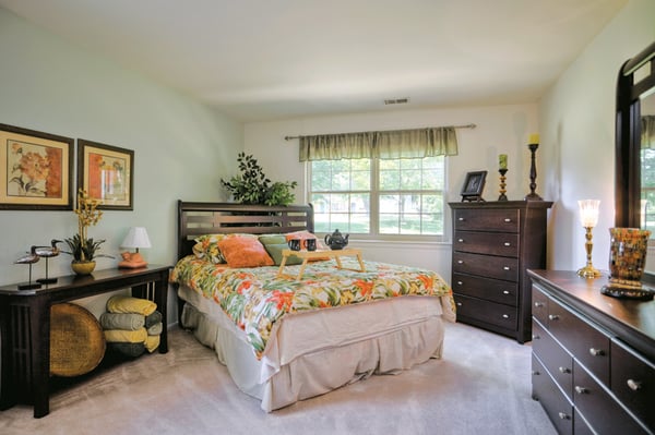 Spacious bedrooms may include walk-in closet