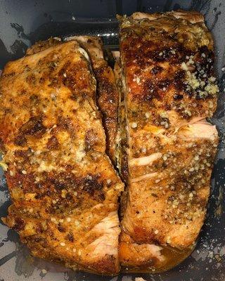 Salmon meal prep.