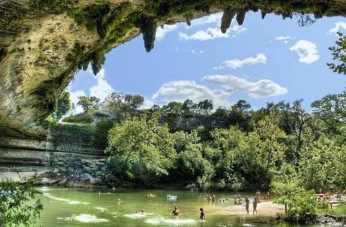 Hamilton pool, just Southwest of Austin