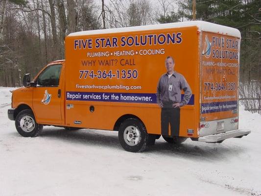 Five Star Solutions Plumbing , Heating & Cooling new warehouse on wheels.