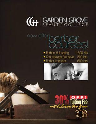 Now offer Barber Courses!