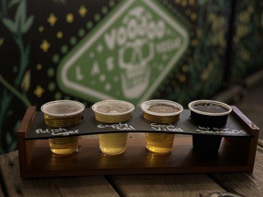 Beer flight of 4. Stout was the only good one imo