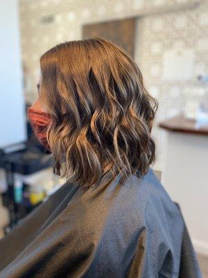 Fun, textured bob haircut