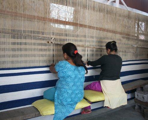 Kooches Newport Kilim on being woven in Nepal