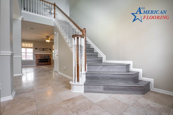 stairs wood flooring