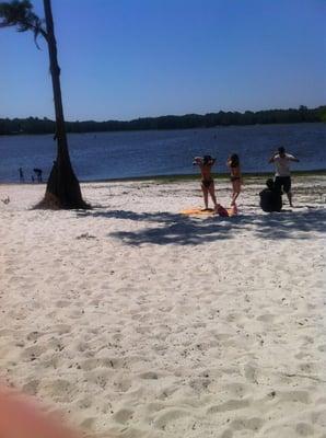 Enjoying the lake front